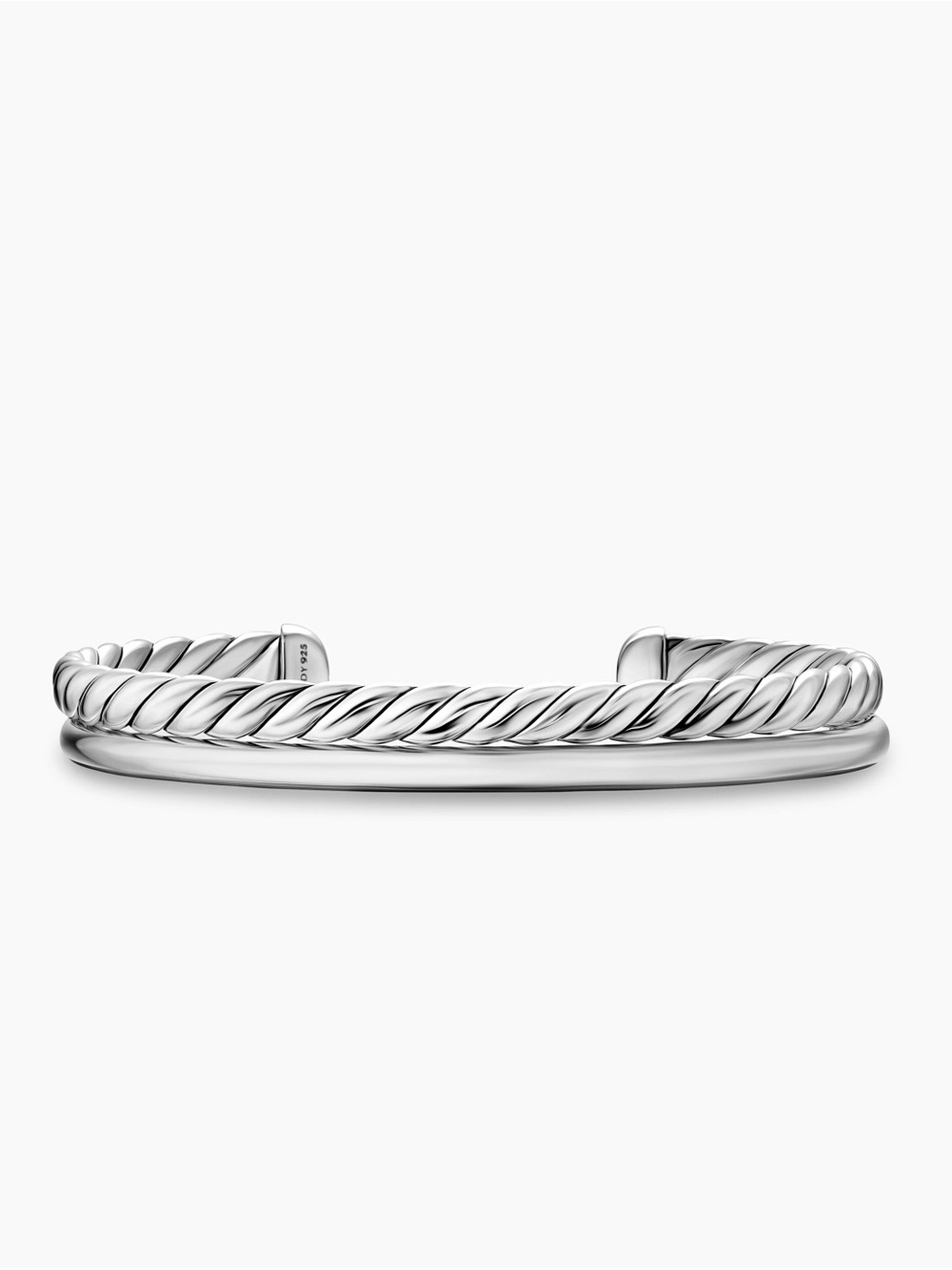 David Yurman DY MERCER® TWO ROW CUFF BRACELET
Sterling Silver, 8mm